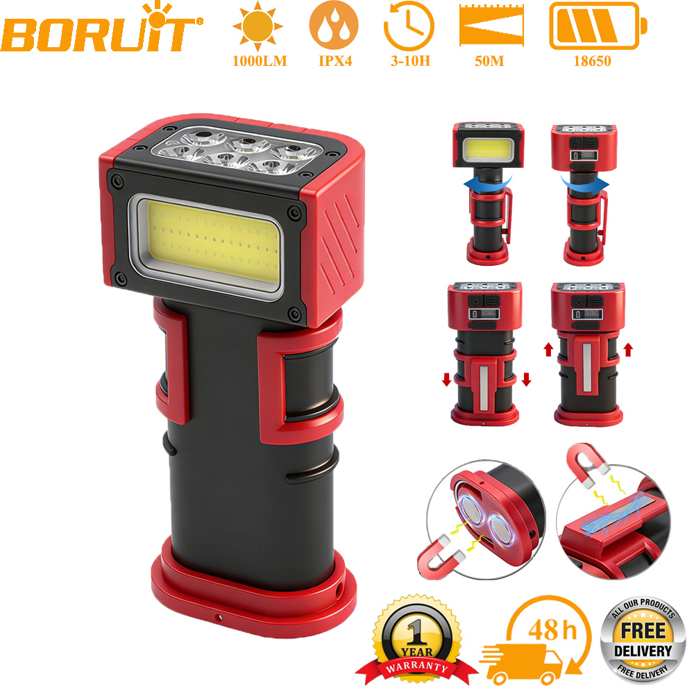Car Accessories Hanging - BORUiT COB LED 작업등 1000LM Type-C