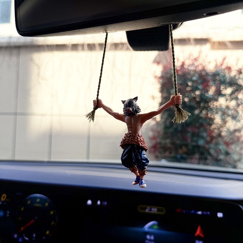 Car Accessories Hanging From Mirror - 악마 슬레이어 애니메이션 자동차 인테리어 장식품