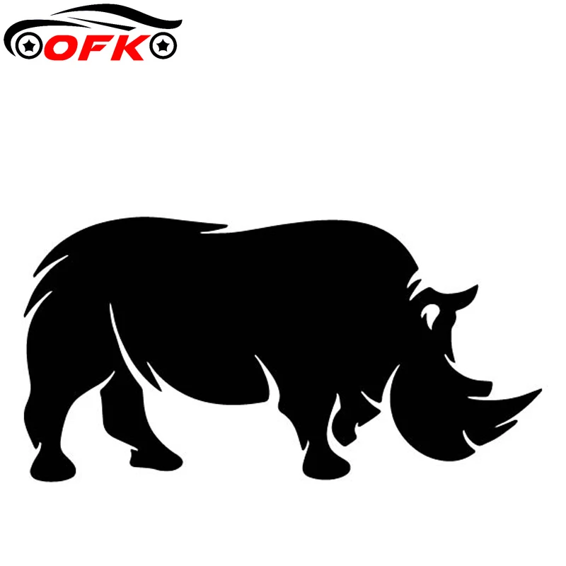 Car Accessories Nz - 튼튼한 코뿔소 패턴 자동차 스티커 트렁크