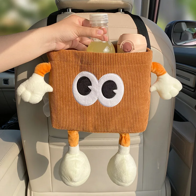 Car Accessories Hanging - 자동차 쓰레기통, 만화 눈 우산 물병