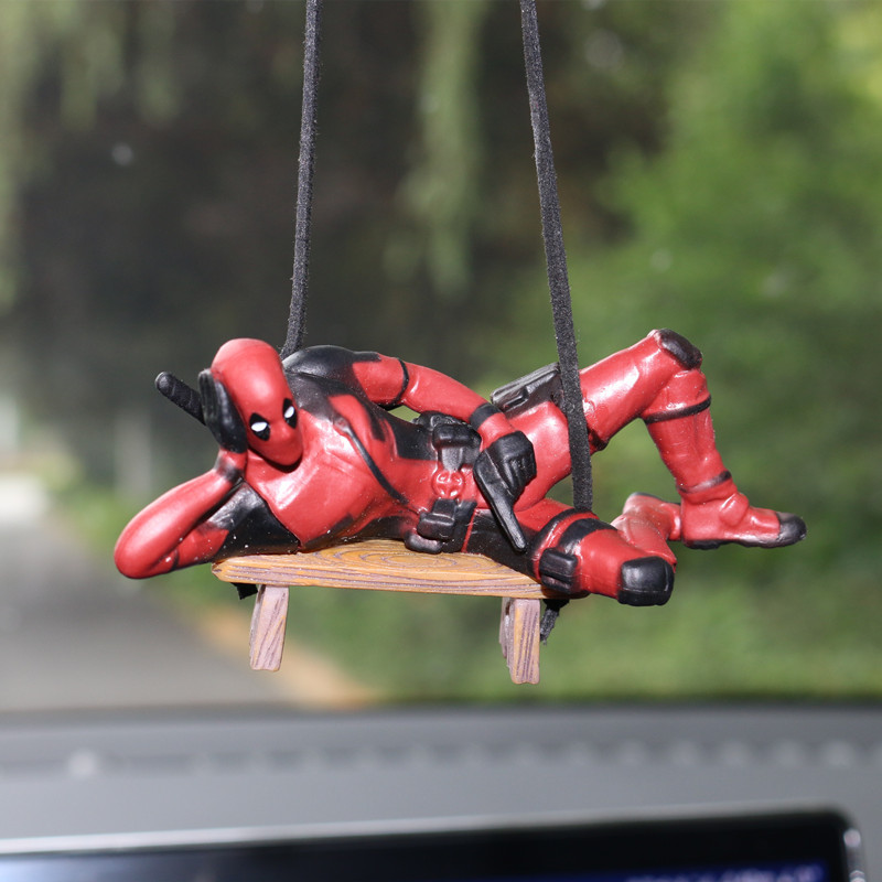 Car Accessories Xmas - 마블 데드 풀 자동차 백미러 펜던트
