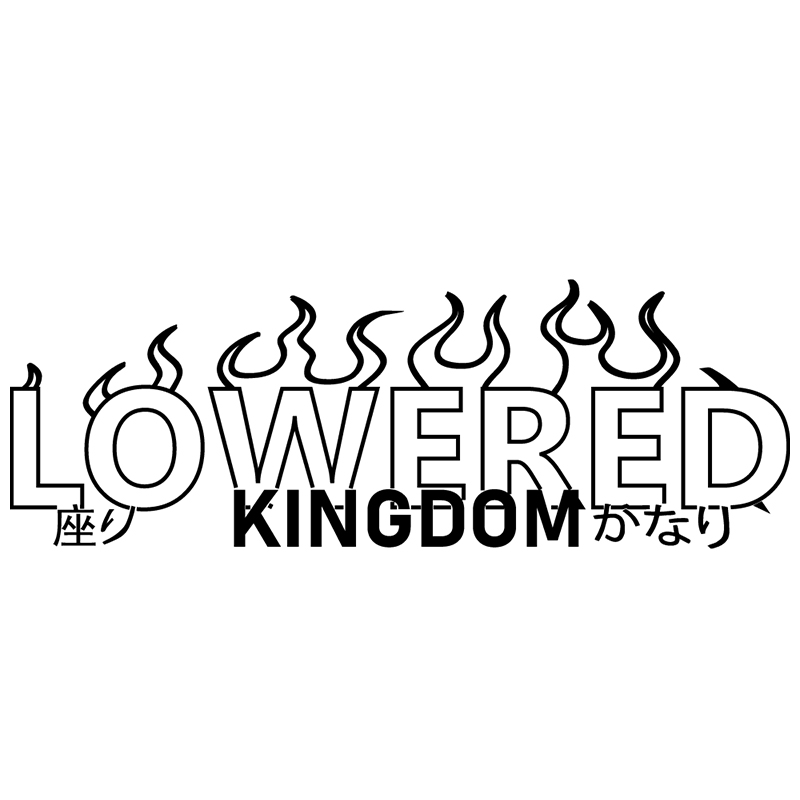 Lowered Kingdom Flame 자동차 스티커  - Car Accessories Banner 리뷰 및 가격