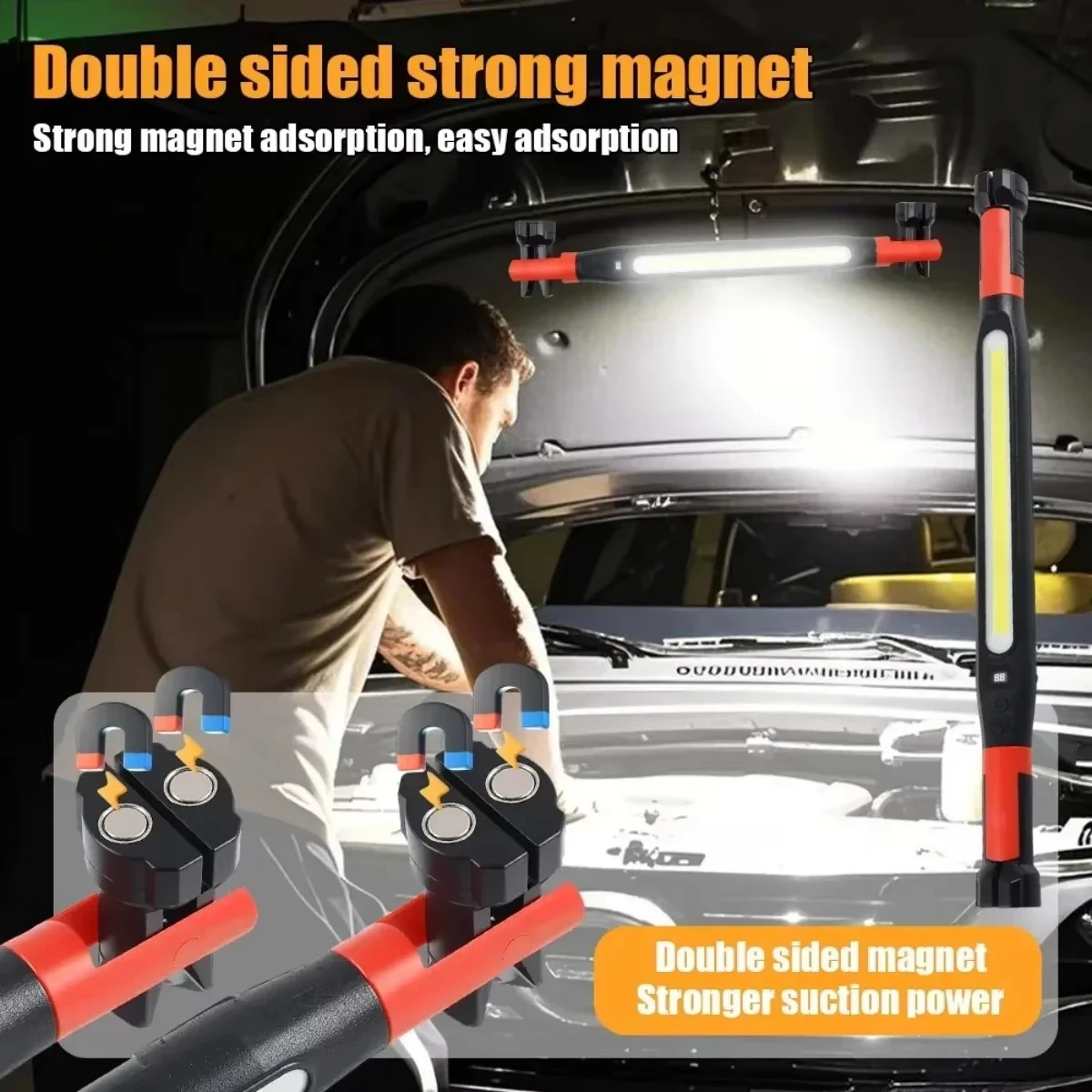 고광도 충전식 LED 작업등 (자동차 비상 수리용),  - Car Accessories Hanging 리뷰 및 가격