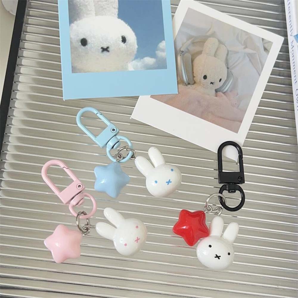 미피 토끼 머리 귀여운 작은 인형 열쇠고리 배낭 자동차 - Car Accessories Cute 리뷰 및 가격