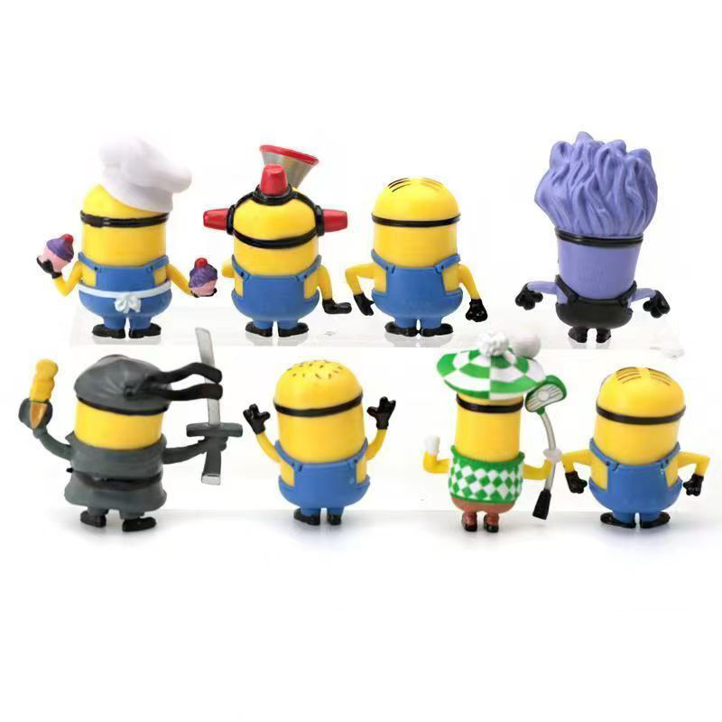 8 Pcs/1set 52TOYS 미니언즈 만화 귀여운  - Car Accessories Oman 리뷰 및 가격