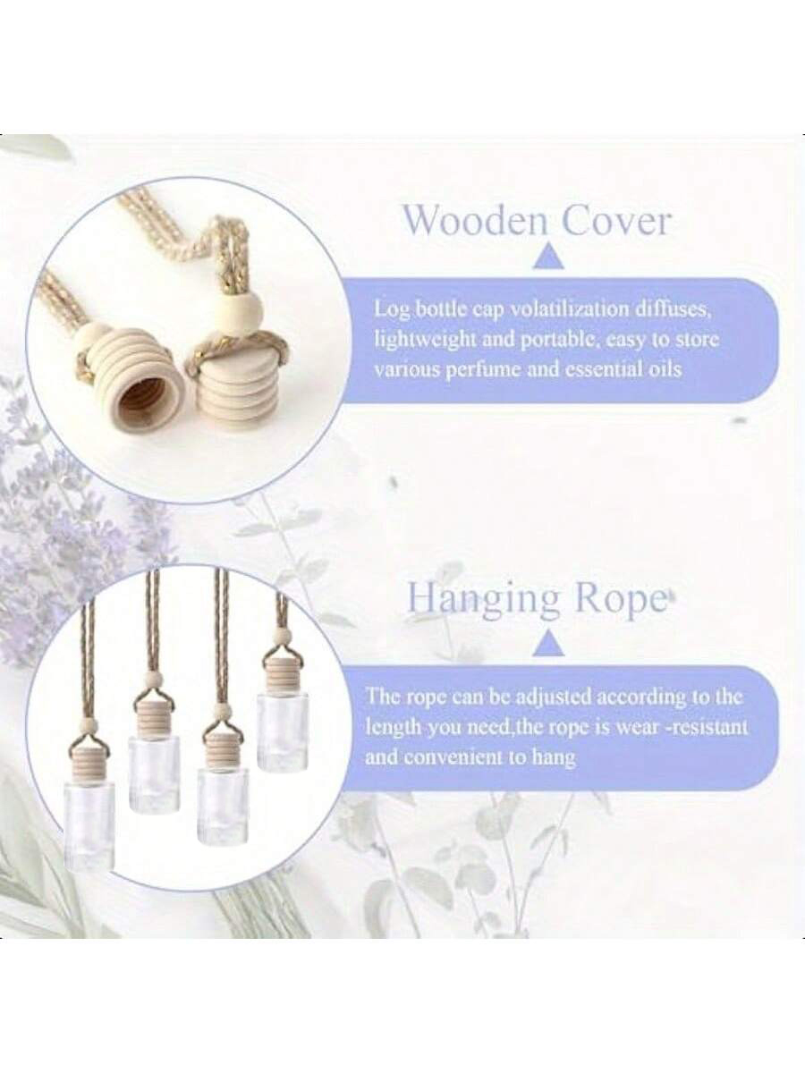20pcs 교수형 자동차 방향제 빈 투명 유리 에센셜  - Car Fragrance Diffuser 리뷰 및 가격