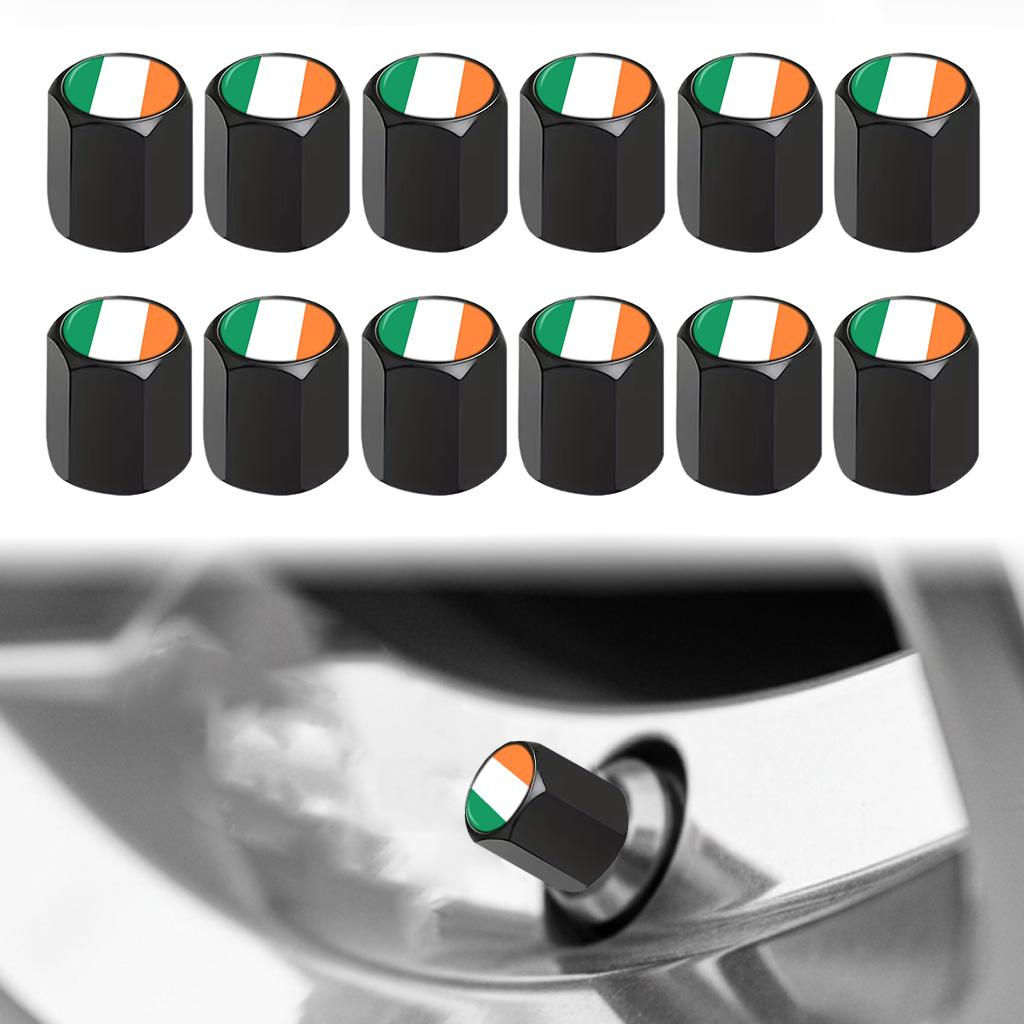 12Pcs 아일랜드 국기 밸브 스템 캡 자동차 SUV  - Car Accessories Ireland 리뷰 및 가격
