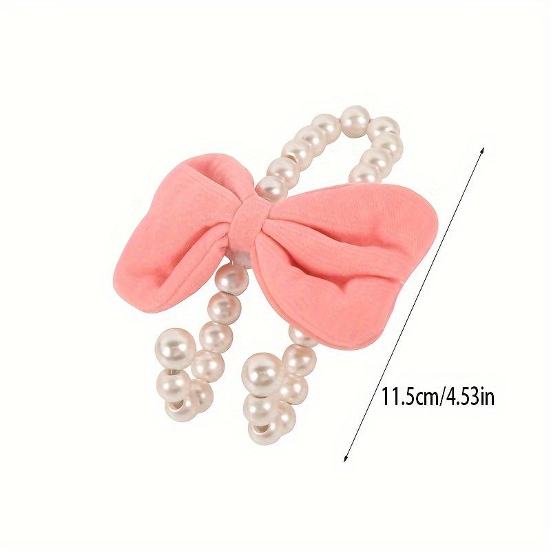 2pcs 자동차 뒷좌석 후크 흰색 진주 귀여운 활 걸이 - Car Accessories Hanging 리뷰 및 가격