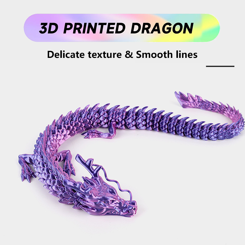 3D 인쇄 드래곤 모델 공예 색상 변경 공동 움직임 자 - Car Accessories Oman 리뷰 및 가격