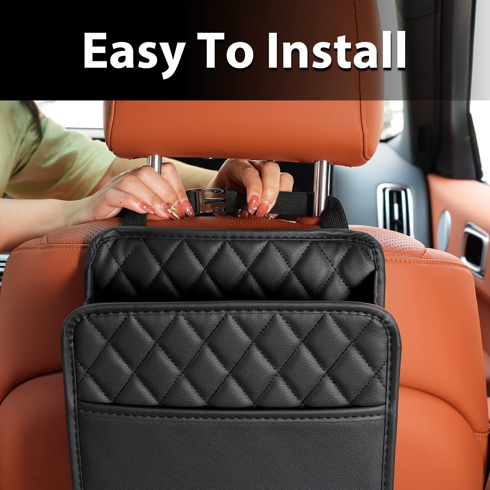 차량용 뒷좌석 수납 포켓, PU 가죽 다용도 자동차 시 - Car Accessories Hanging 리뷰 및 가격