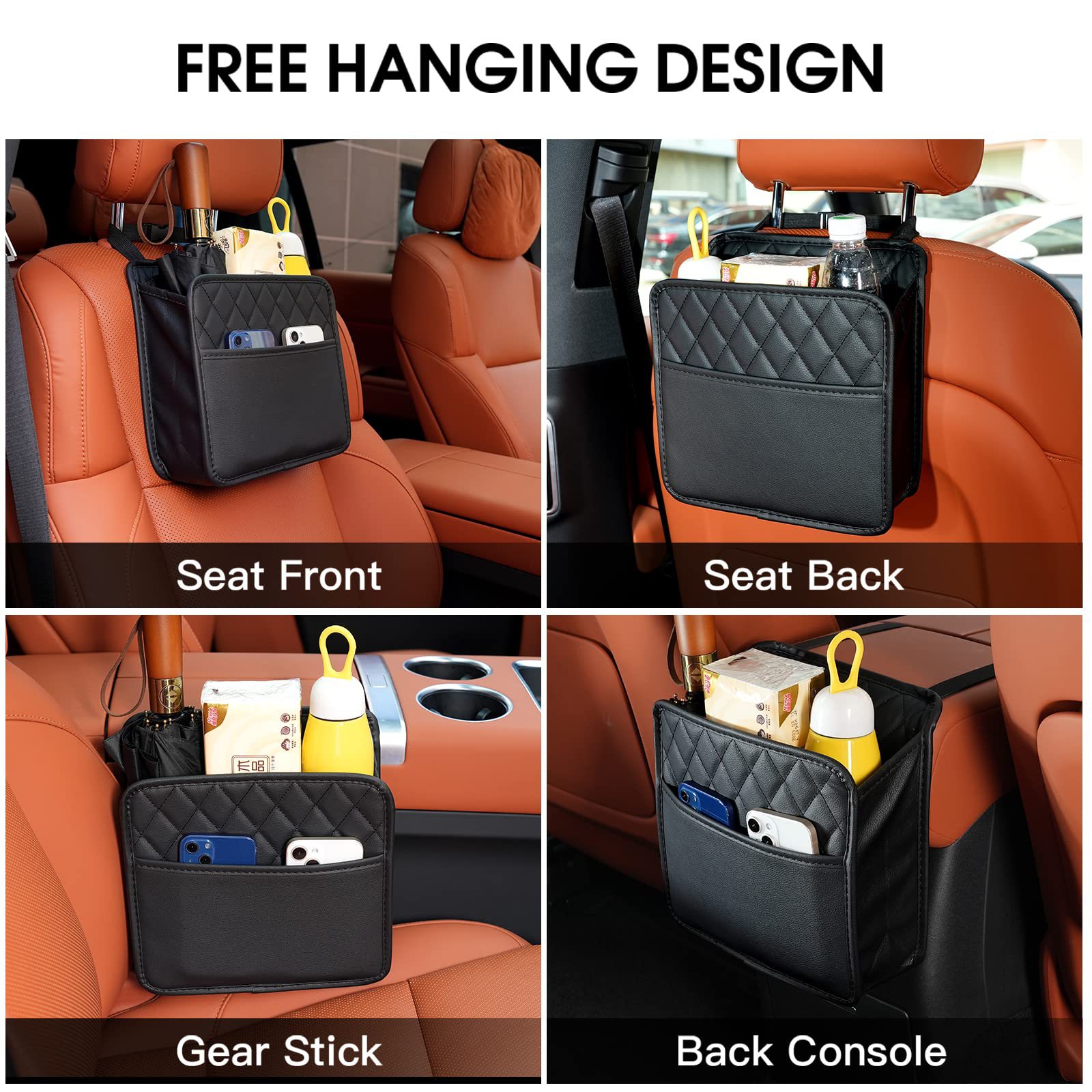 차량용 뒷좌석 수납 포켓, PU 가죽 다용도 자동차 시 - Car Accessories Hanging 리뷰 및 가격