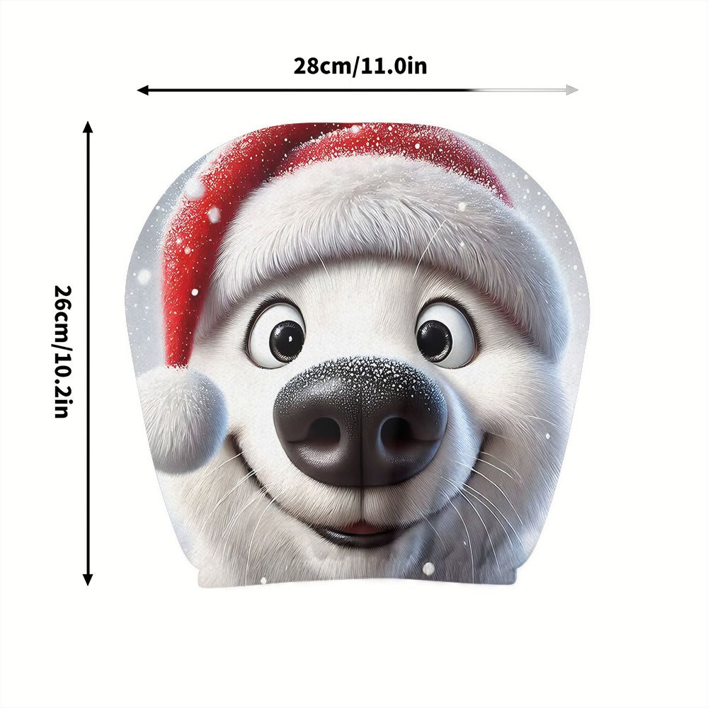 2개 크리스마스 모자, 귀여운 강아지 자동차 머리 받침 - Car Accessories Xmas 리뷰 및 가격
