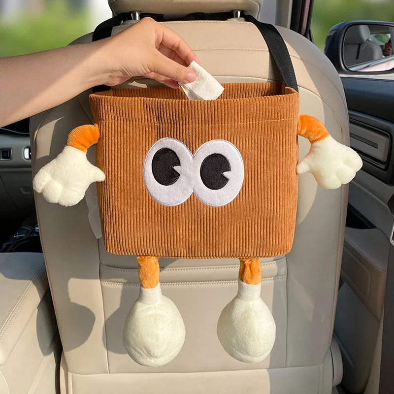자동차 쓰레기통, 만화 눈 우산 물병 보관 가방, 자동 - Car Accessories Hanging 리뷰 및 가격