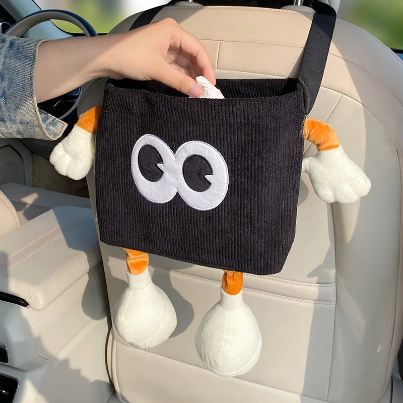 자동차 쓰레기통, 만화 눈 우산 물병 보관 가방, 자동 - Car Accessories Hanging 리뷰 및 가격