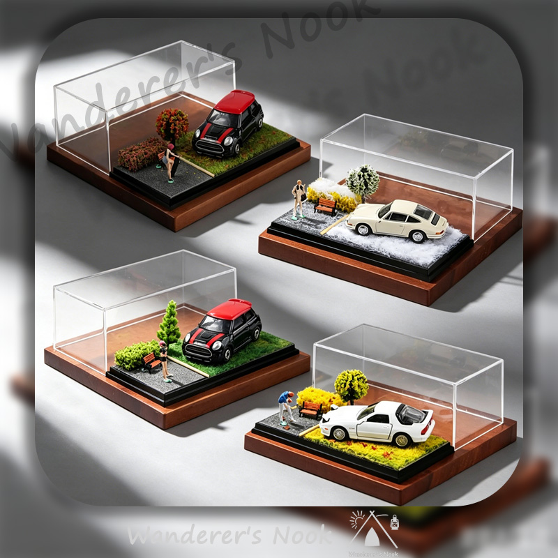 새로운 1:64 자동차 모델 장면 디스플레이 박스 트렌 - Car Accessories Oman 리뷰 및 가격
