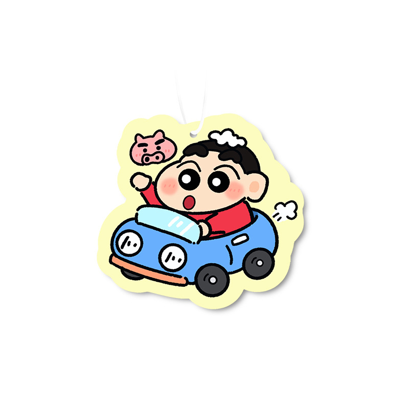 귀여운 신짱 자동차 방향제, 룸미러 장식용 향기 카드, - Car Accessories Hanging From Mirror 리뷰 및 가격