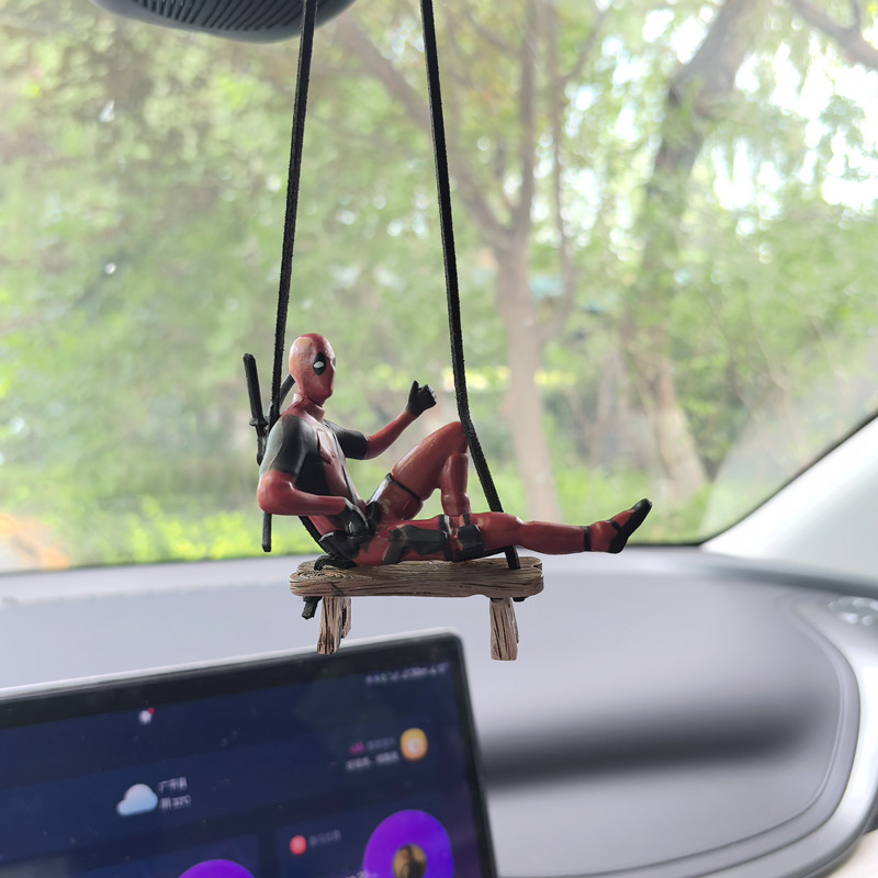 마블 데드 풀 자동차 백미러 펜던트 독서 데드 풀 자동 - Car Accessories Xmas 리뷰 및 가격