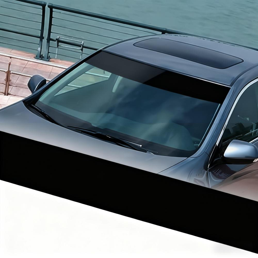 자동차 앞유리 광택 블랙 선바이저 스티커 자외선 차단  - Car Accessories Banner 리뷰 및 가격