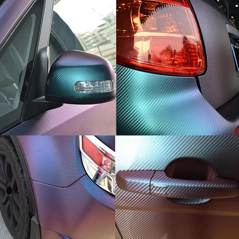 프리미엄 3D 카멜레온 카본 파이버 비닐 랩 롤 그린  - Car Accessories Nz 리뷰 및 가격