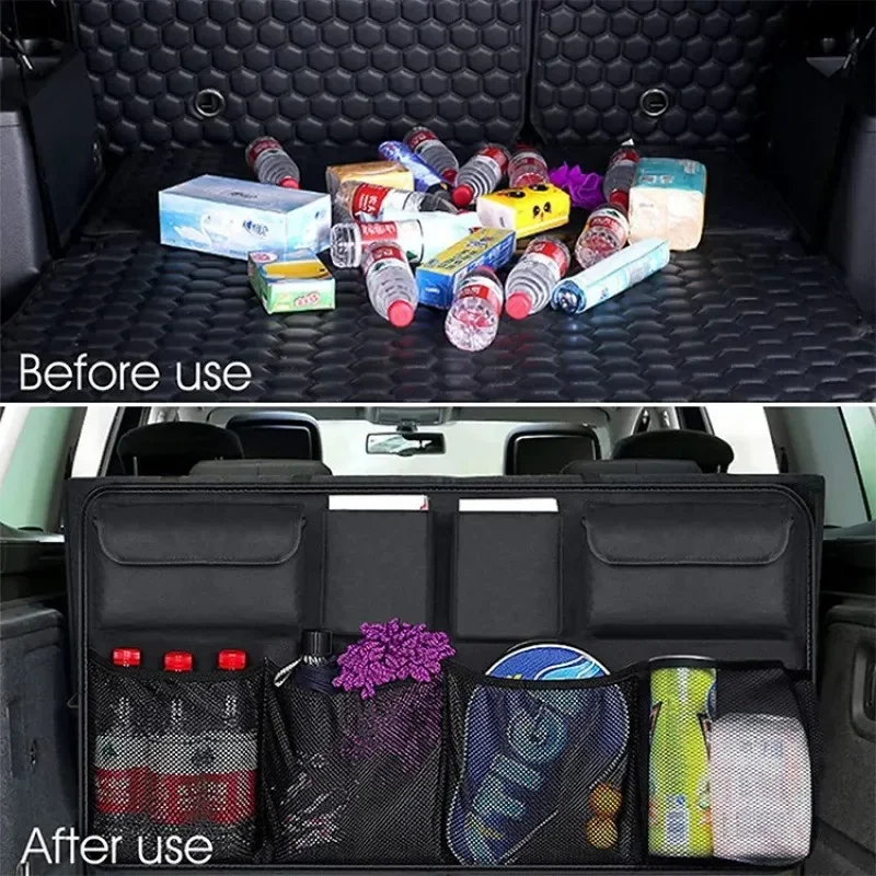 자동차 뒷좌석 수납 가방 네트 조절 가능한 트렁크 수납 - Car Accessories Hanging 리뷰 및 가격