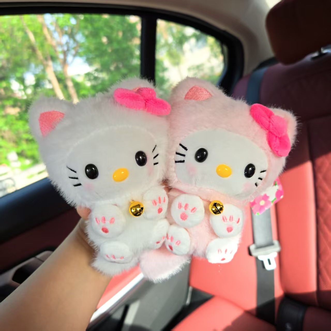 카와이 헬로키티 벨 고양이 펜던트, 고양이 장식 자동차 - Car Accessories Cute 리뷰 및 가격