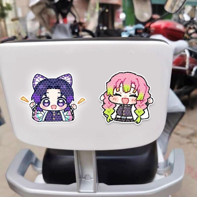데몬 슬레이어 만화 캐릭터 자동차 반사 스티커, 전기차 - Car Accessories Cute 리뷰 및 가격