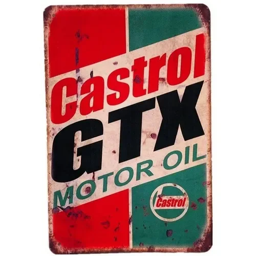 캐스트롤 GTX 모터 오일 틴 사인 레트로 자동차 정비 - Castrol Oil Gtx 리뷰 및 가격
