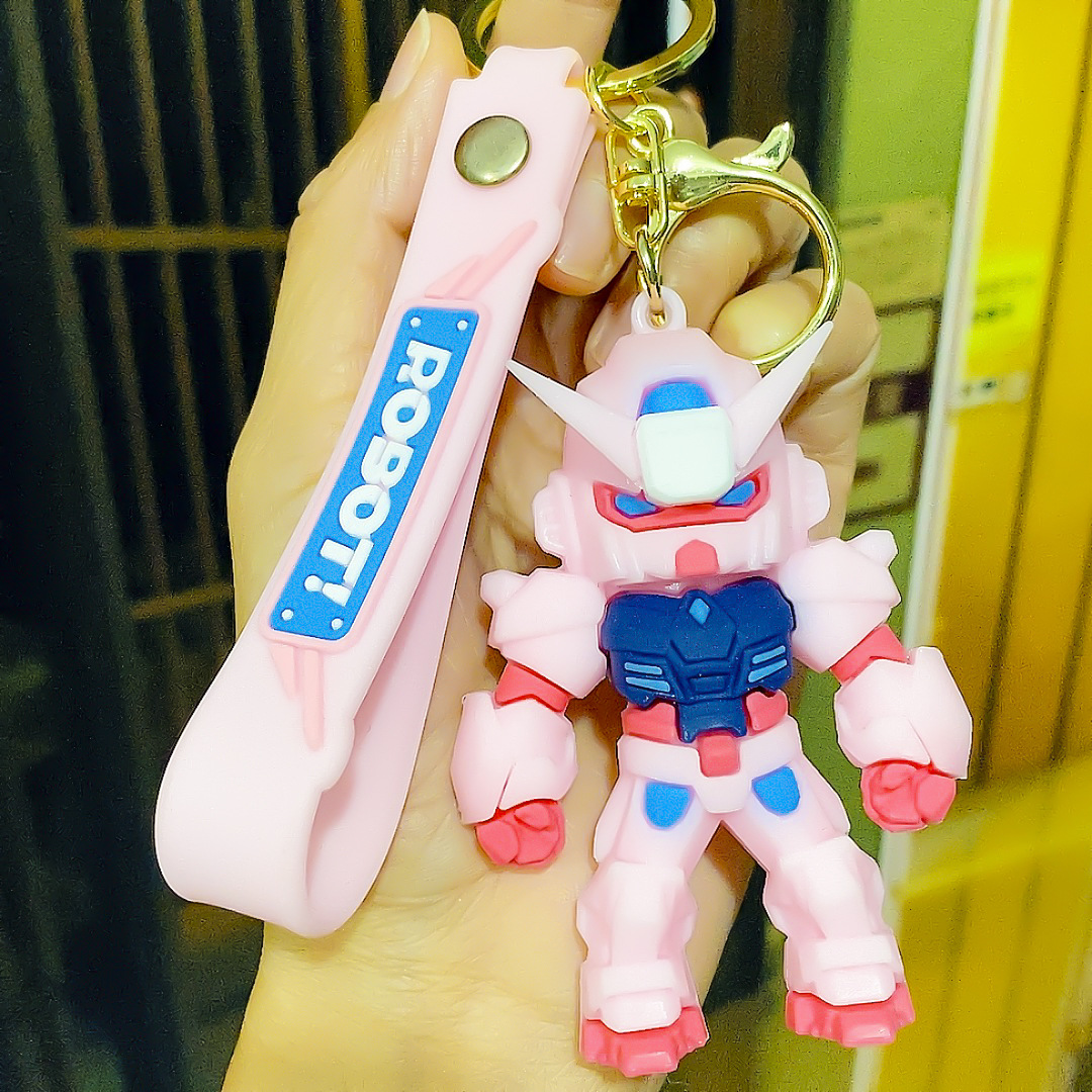 1/4개 신제품 건담 키체인 인형 모바일 워리어 메카  - Car Accessories Hanging 리뷰 및 가격