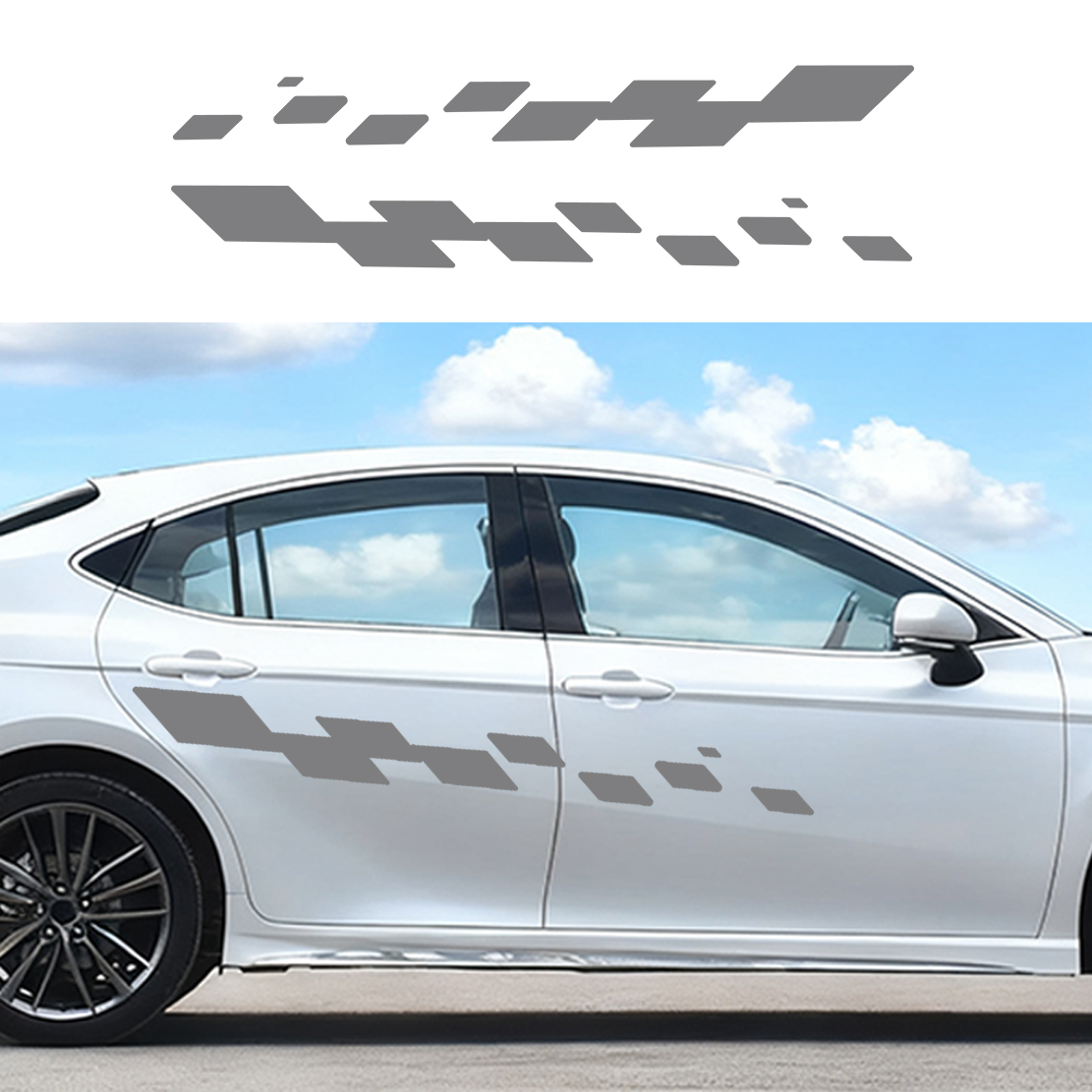 2개 자동차 도어 데칼 레이싱 체크 무늬 비닐 스티커  - Car Accessories Nz 리뷰 및 가격