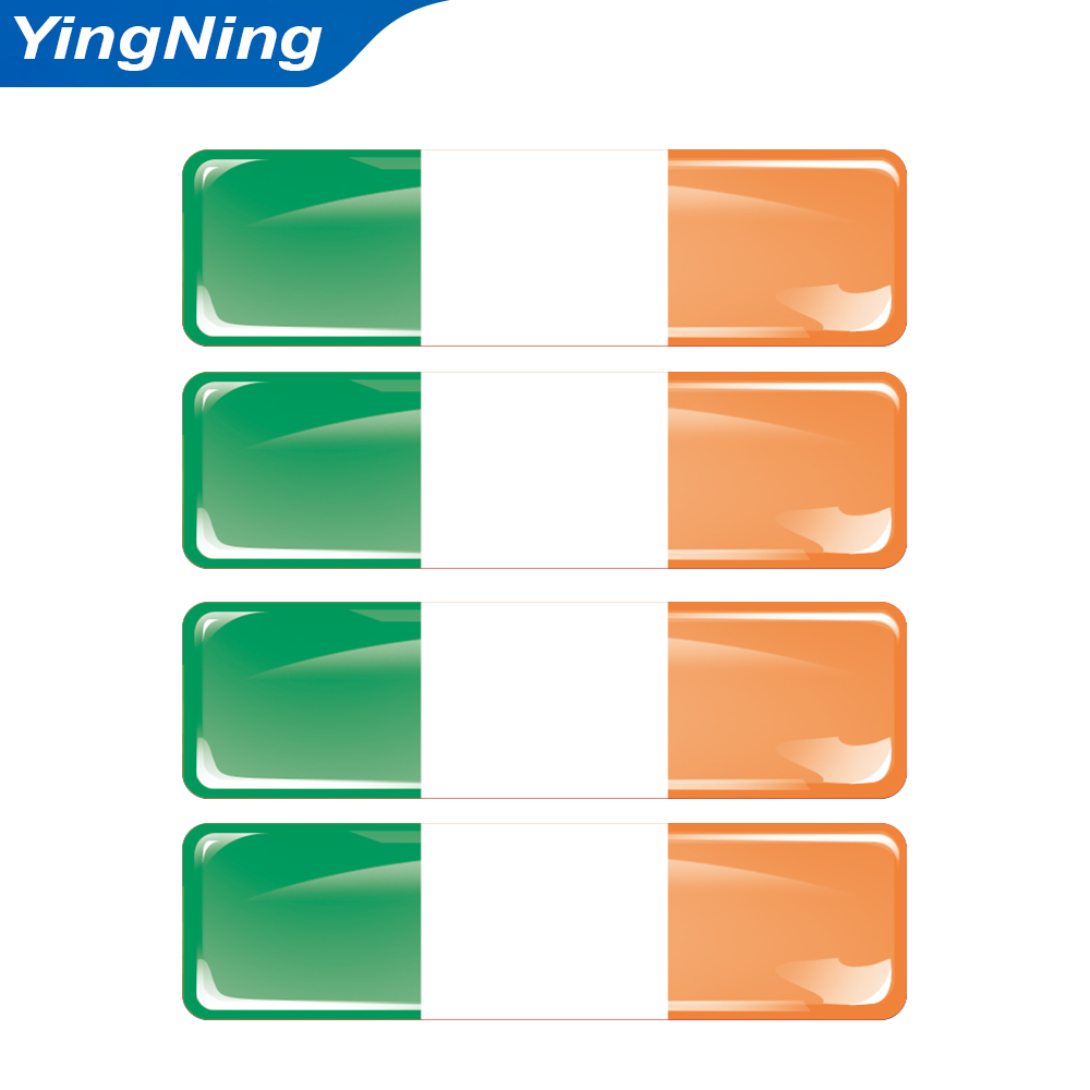 4Pcs 아일랜드 국기 자동차 스티커 3D 에폭시 수지 - Car Accessories Ireland 리뷰 및 가격