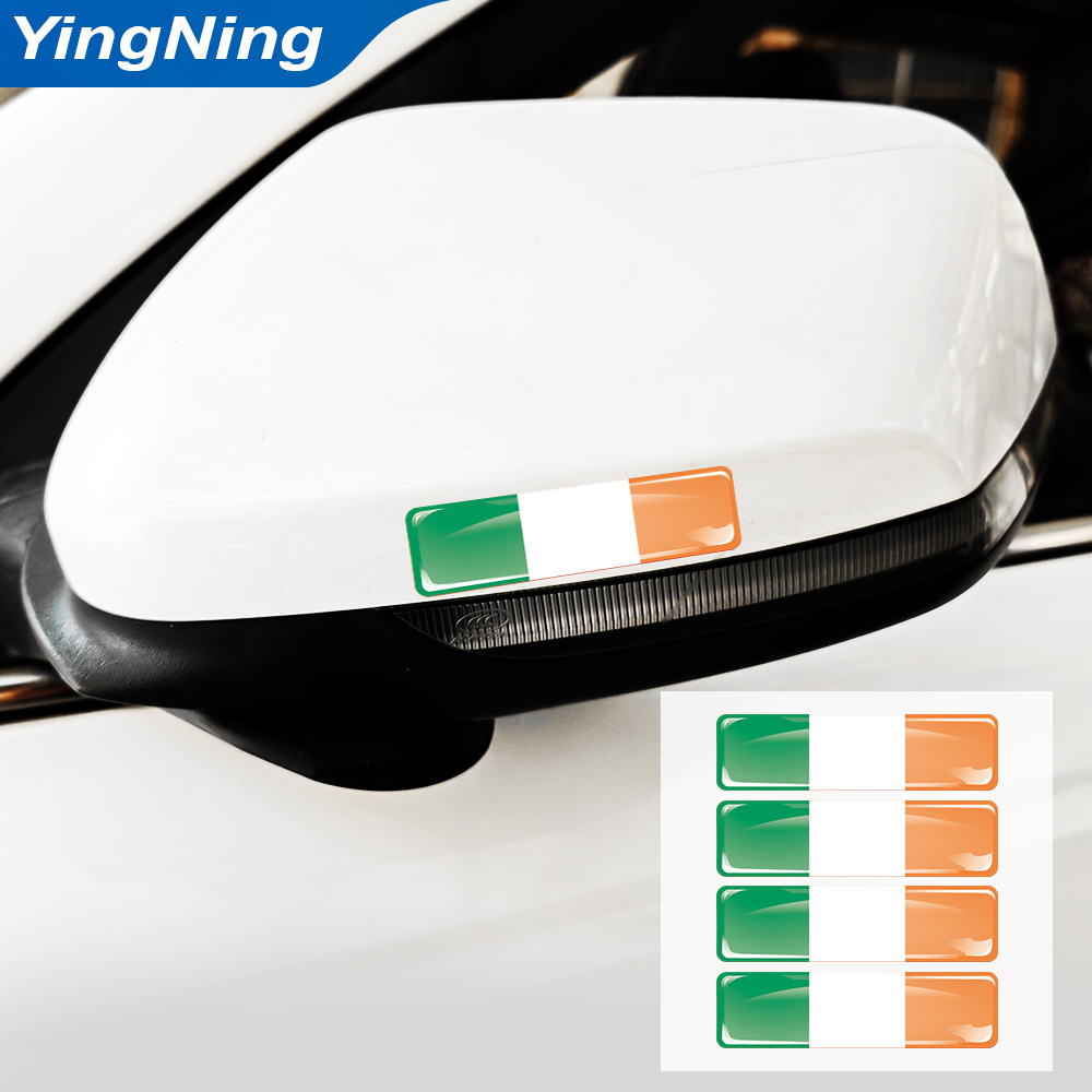 4Pcs 아일랜드 국기 자동차 스티커 3D 에폭시 수지 - Car Accessories Ireland 리뷰 및 가격
