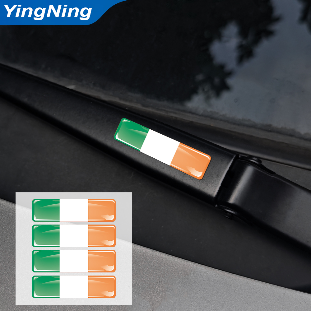 4Pcs 아일랜드 국기 자동차 스티커 3D 에폭시 수지 - Car Accessories Ireland 리뷰 및 가격