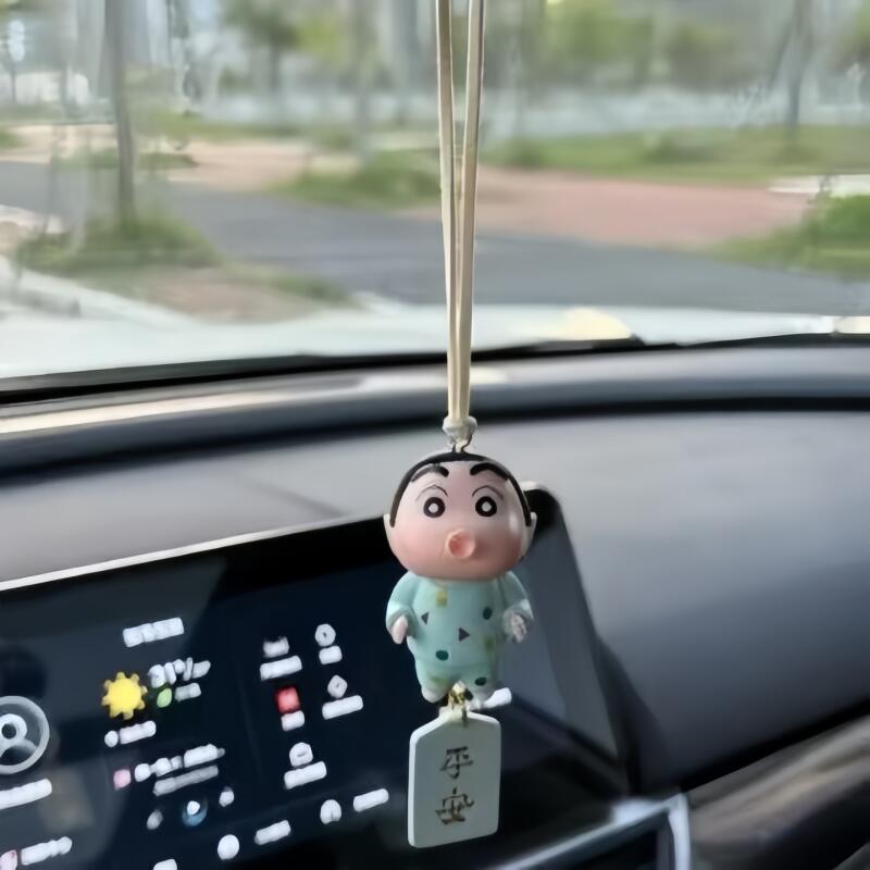귀여운 크레용신짱 자동차 백미러 펜던트 귀여운 만화 인 - Car Accessories Hanging From Mirror 리뷰 및 가격